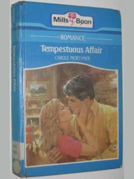 Tempestuous Affair cover, Mills & Boon 1984