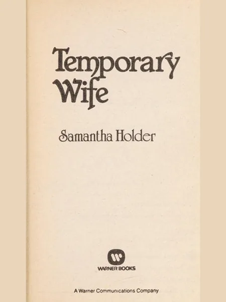 Temporary Wife cover
