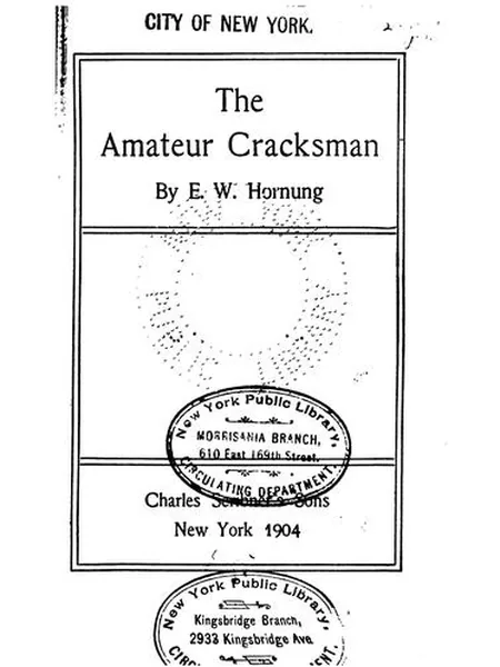 The Amateur Cracksman cover, Scribner 1899