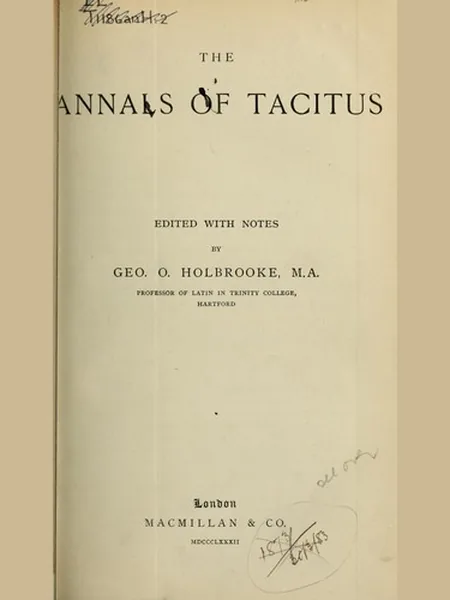 The Annals cover, Macmillan 1882