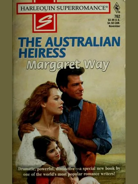 The Australian Heiress, cover of another edition (the Mills & Boon 2001 cover is not yet photographed)