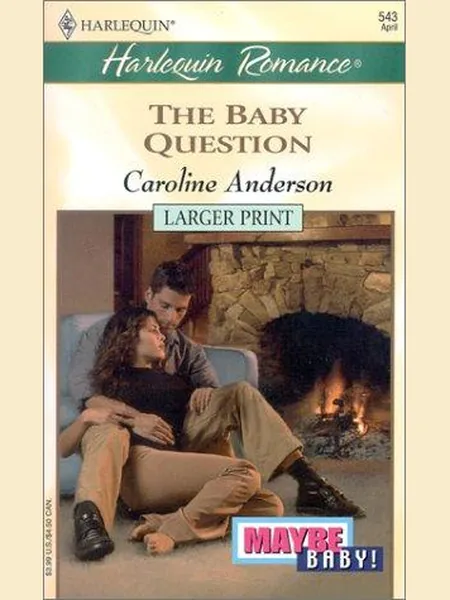 The Baby Question, cover of another edition (the Thorndike Press 2002 cover is not yet photographed)