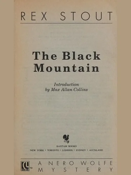The Black Mountain cover
