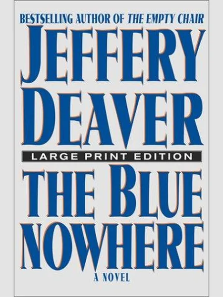 The Blue Nowhere cover, Simon & Schuster 2001