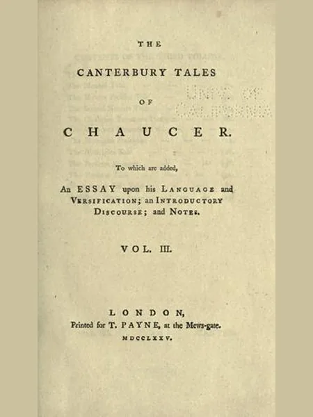 The Canterbury Tales cover