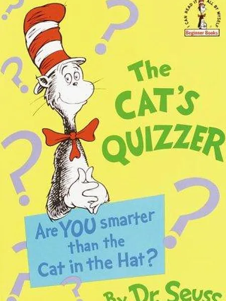 The Cat's Quizzer first edition cover, Beginner Books 1976