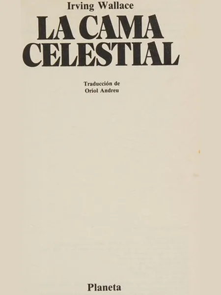 The Celestial Bed, cover of another edition (the Sphere 1988 cover is not yet photographed)