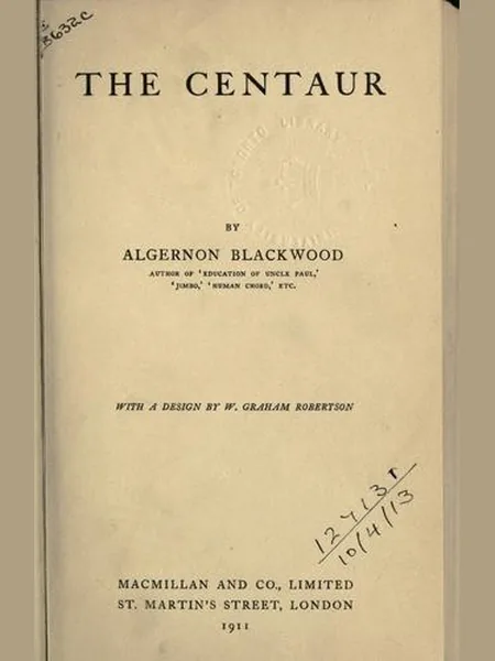 The Centaur first edition cover, Macmillan 1911