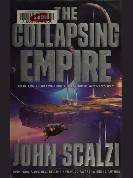 The Collapsing Empire cover, Tor 2017