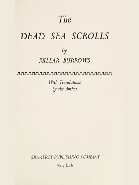 The Dead Sea Scrolls cover