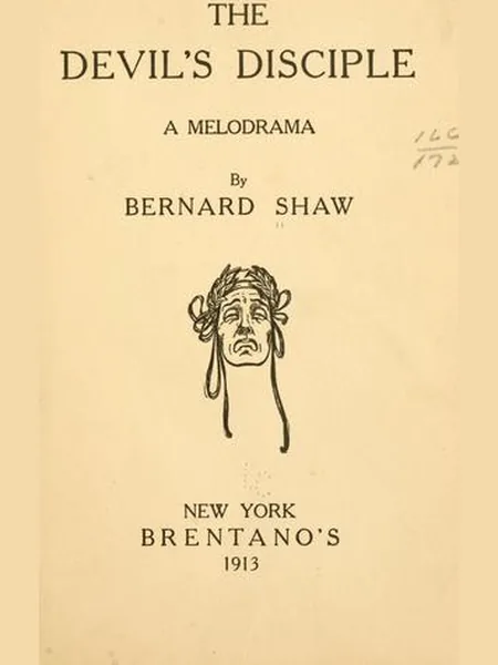 The Devil's Disciple, cover of another edition (the Brentano's 1906 cover is not yet photographed)