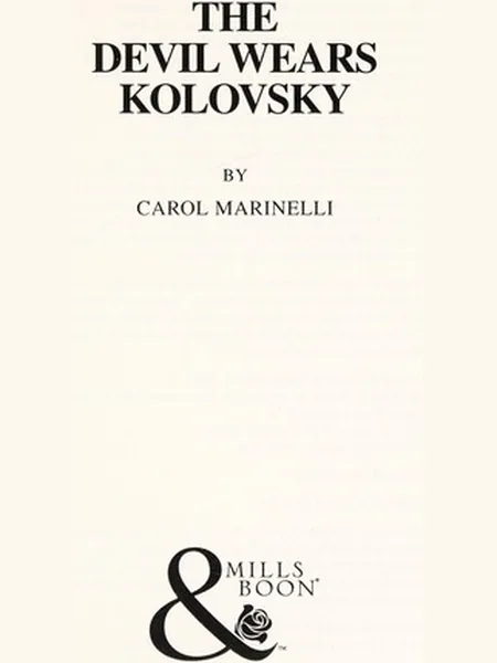 The Devil Wears Kolovsky cover