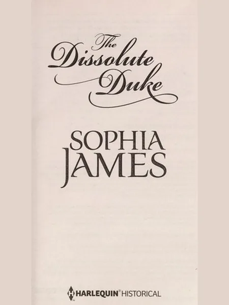 The Dissolute Duke cover, Harlequin 2013