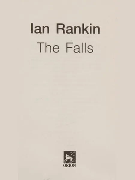 The Falls first edition cover, Orion Publishing Group 2001