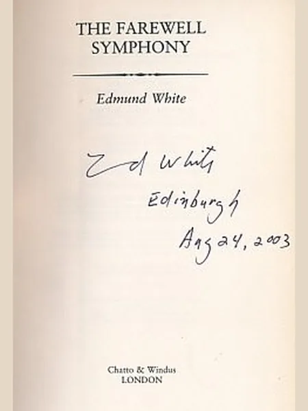 The Farewell Symphony cover, Chatto & Windus 1997