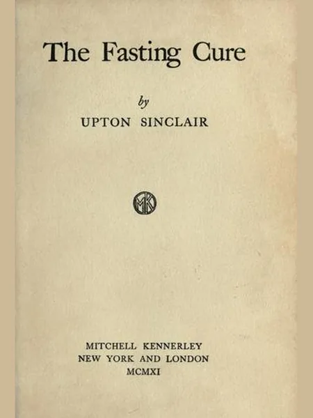 The Fasting Cure cover, M. Kennerley 1911