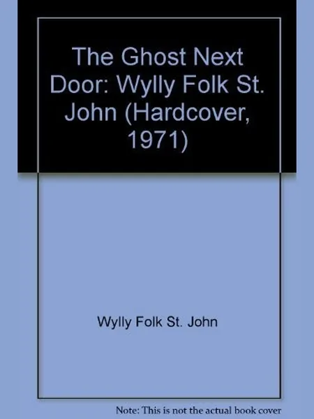 The Ghost Next Door first edition cover, Harper & Row 1971