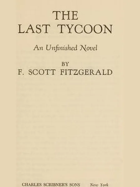 The Last Tycoon first edition cover, Scribner 1941