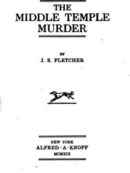 The Middle Temple Murder cover