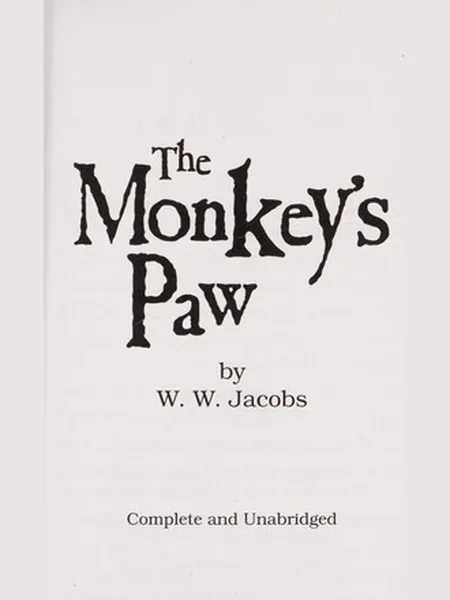 The Monkey's Paw cover