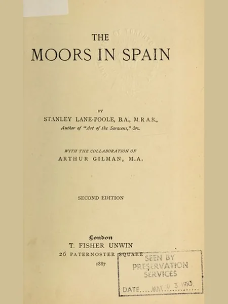 The Moors in Spain cover, Unwin 1887