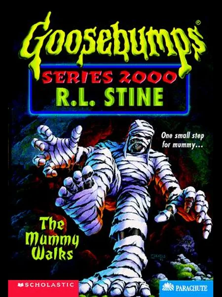 The Mummy Walks, cover of another edition (the Hippo 1999 cover is not yet photographed)