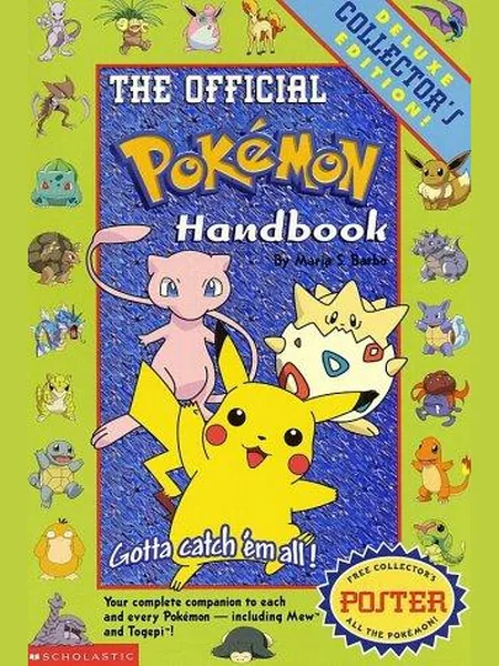 The Official Pokémon Handbook cover, Scholastic 1998
