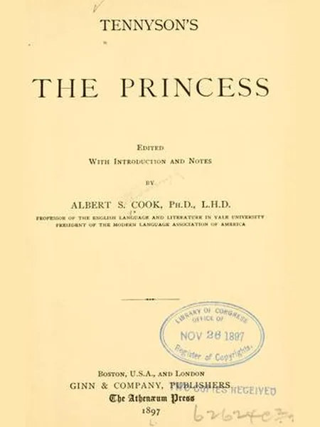 The Princess, cover of another edition (the Edward Moxon 1847 cover is not yet photographed)