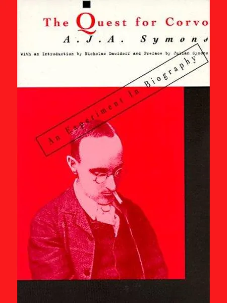 The Quest for Corvo, cover of another edition (the Macmillan 1934 cover is not yet photographed)