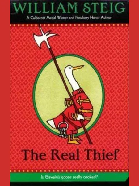 The Real Thief, cover of the Square Fish, 2007 edition (the Hamish Hamilton 1974 cover is not yet photographed)