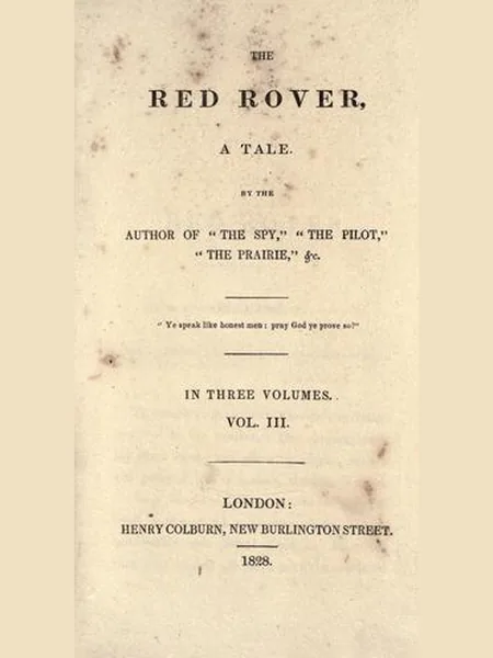 The Red Rover cover, Henry Colburn 1827