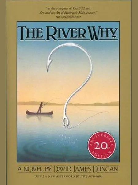 The River Why, cover of another edition (the Hutchinson 1983 cover is not yet photographed)