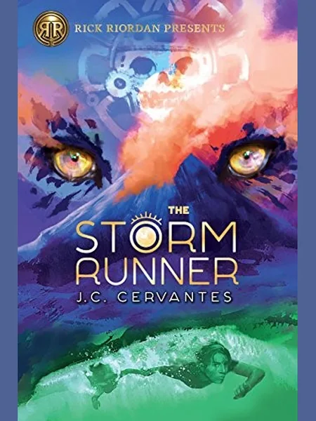 The Storm Runner, cover of another edition (the Disney Press 2018 cover is not yet photographed)