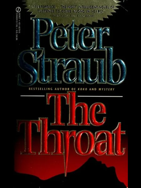 The Throat, cover of another edition (the Dutton 1993 cover is not yet photographed)
