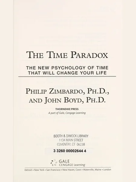 The Time Paradox, cover of another edition (the Penguin Random House 1998 cover is not yet photographed)