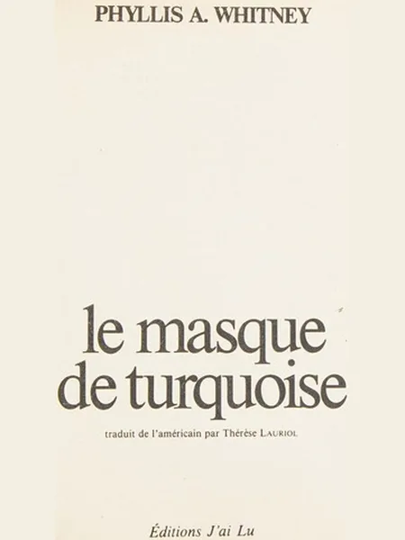 The Turquoise Mask cover