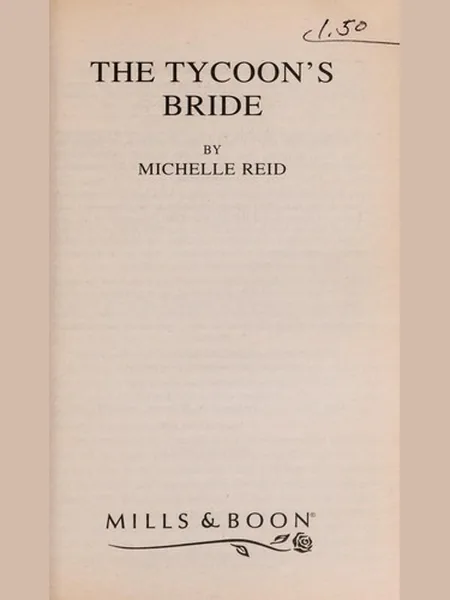 The Tycoon's Bride cover, Mills & Boon 2000