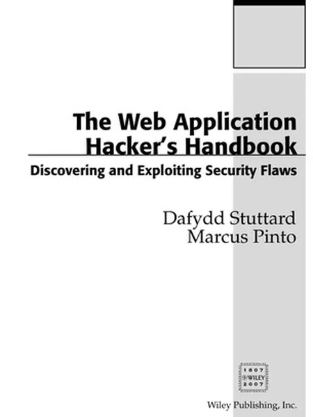 The Web Application Hacker's Handbook cover
