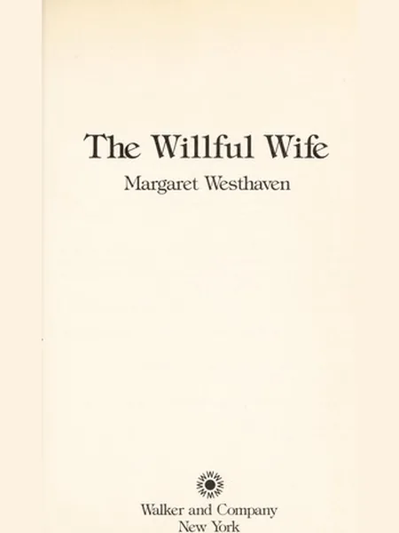 The Willful Wife cover