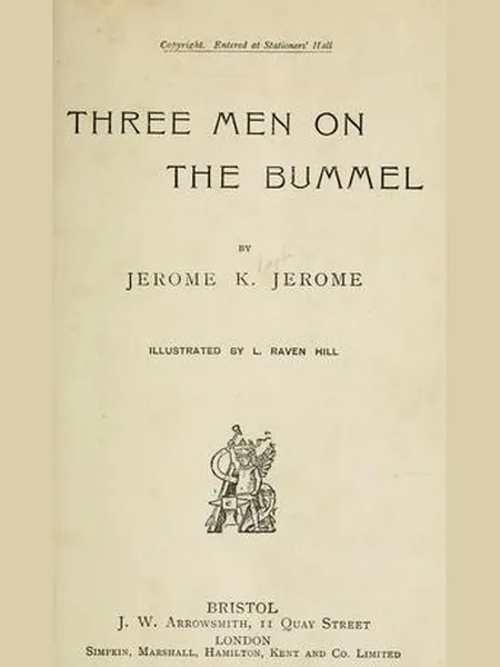Three Men on the Bummel first edition cover, J. W. Arrowsmith 1900