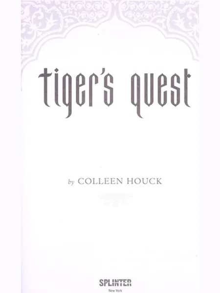 Tiger's Quest cover
