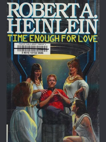 Time Enough For Love, cover of another edition (the G.P. Putnam's Sons 1973 cover is not yet photographed)
