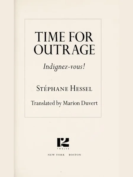 Time for Outrage! cover