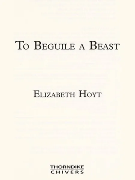 To Beguile A Beast cover