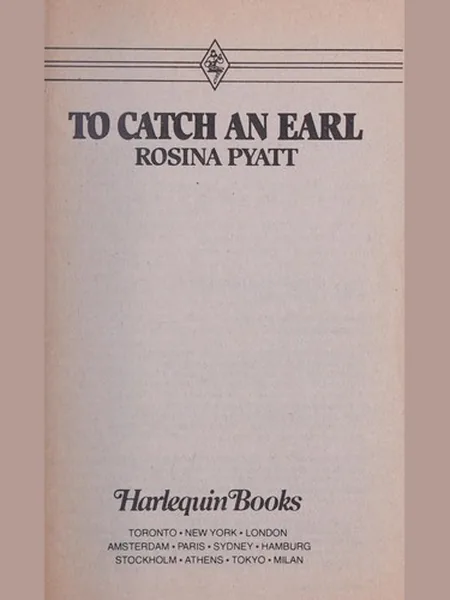 To Catch an Earl cover