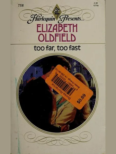 Too Far, Too Fast cover, Harlequin 1984