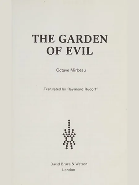 Torture Garden first edition cover, C. Kendall 1931