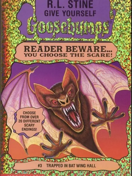 Trapped in Bat Wing Hall cover, Scholastic 1995