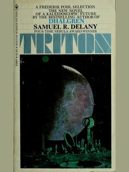 Triton first edition cover, Bantam Books 1976