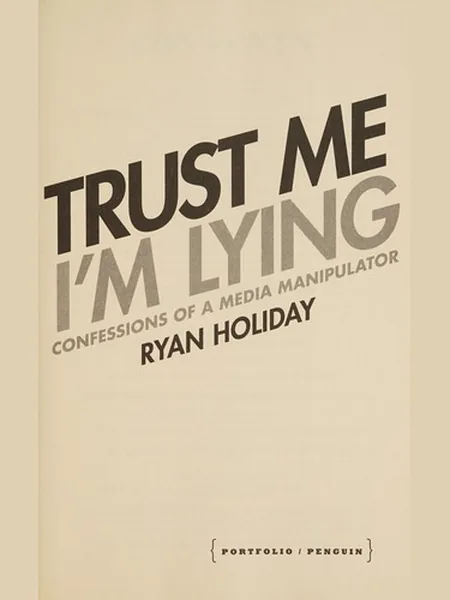 Trust Me, I'm Lying cover